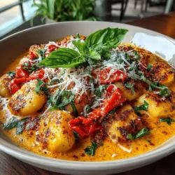 Roasted Red Pepper Gnocchi Delights is not just a dish; it’s an experience that brings comfort and flavor to your dining table. The combination of soft, pillowy gnocchi enveloped in a creamy roasted red pepper sauce creates a meal that is both satisfying and indulgent. This dish celebrates the harmony of flavors that can be achieved with fresh ingredients and homemade sauces, elevating it from a simple recipe to a culinary delight.