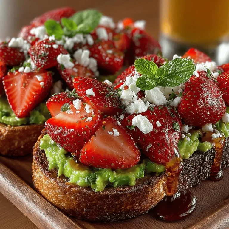 In recent years, the culinary world has seen a remarkable surge in the popularity of avocado toast, with creative variations popping up on breakfast menus, brunch gatherings, and casual snack lists everywhere. One standout version that has captured the hearts (and taste buds) of many is the Sweet & Savory Strawberry Avocado Toast. This dish perfectly marries the creamy richness of avocado with the bright, sweet notes of fresh strawberries, creating a delightful balance of flavors and textures.