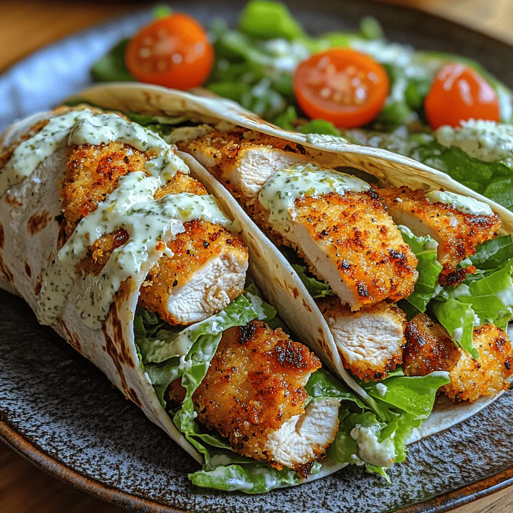 Wraps have surged in popularity over the past few decades, becoming a go-to meal option for those seeking a quick yet satisfying bite. Their versatility allows for countless combinations of ingredients, making them a favorite among busy professionals, students, and families alike. From breakfast wraps to hearty dinners, the possibilities are virtually endless. Today, we’re focusing on a delightful variant: Crispy Chicken Caesar Wraps. This recipe perfectly combines the classic flavors of a Caesar salad with the satisfying crunch of crispy chicken, enveloped in a soft tortilla for a meal that is as delicious as it is convenient.