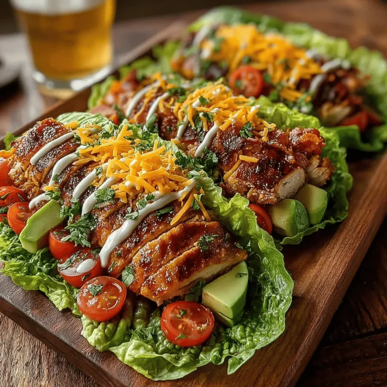 In the fast-paced world we live in, finding meals that are both quick to prepare and healthy can often feel like a daunting task. However, Grilled Chicken Bacon Salad Wraps emerge as a standout option that marries convenience with nutrition. This delightful recipe combines the lean protein of grilled chicken and the savory crunch of bacon with an array of fresh vegetables, all enveloped in a wrap that is both satisfying and bursting with flavor. Whether you’re looking for a refreshing lunch, a light dinner, or a meal prep solution that doesn’t skimp on taste, these wraps are the perfect answer.