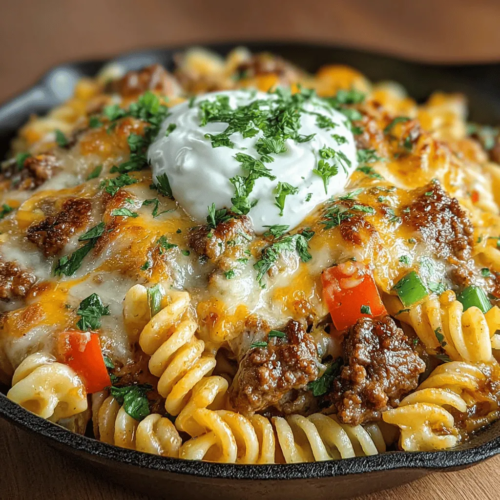 There’s something incredibly comforting about a hearty meal that combines all your favorite flavors into one dish. If you’re anything like me, you probably have those days when all you want is a delicious, filling dinner that requires minimal fuss. Enter the Cheesy Ground Beef Taco Pasta Delight—a dish that brings together the beloved flavors of tacos and pasta into a mouthwatering experience that’s sure to satisfy everyone at the dinner table.