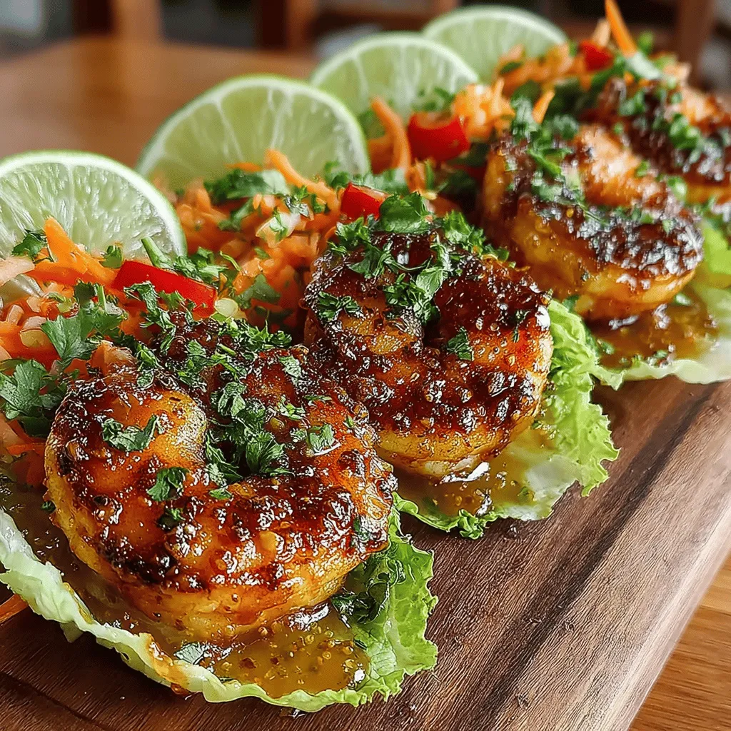 When it comes to vibrant, mouthwatering dishes that are as healthy as they are delicious, Spicy Shrimp Lettuce Wraps with Sweet Peach Glaze stand out as a top contender. This recipe marries the succulent flavors of shrimp with the sweetness of fresh peaches, creating a culinary experience that is both refreshing and satisfying. Perfect for a light lunch, an appetizer, or a main course, these lettuce wraps offer a delightful balance of textures and flavors, making them a fantastic choice for any occasion.