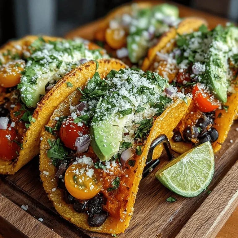 If you're in search of a delicious, nutritious, and satisfying meal that caters to various dietary preferences, look no further than sweet potato black bean tacos. This recipe beautifully marries the natural sweetness of roasted sweet potatoes with the hearty texture of black beans, creating a dish that is both sweet and savory. As a bonus, it’s not only delightful on the taste buds but also packed with health benefits, making it an excellent choice for a wholesome lunch or dinner.