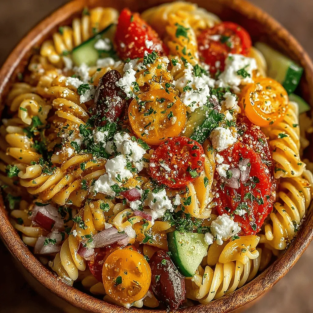 As the warm weather beckons, there's nothing quite like a Chilled Greek Pasta Salad to bring a refreshing twist to your meal repertoire. This vibrant dish serves as an ideal choice for a light lunch, a side dish at barbecues, or a star attraction at potlucks. Combining the wholesome goodness of pasta with an array of fresh vegetables and the unmistakable flavors of the Mediterranean, this salad is not only visually appealing but also packed with nutrients.