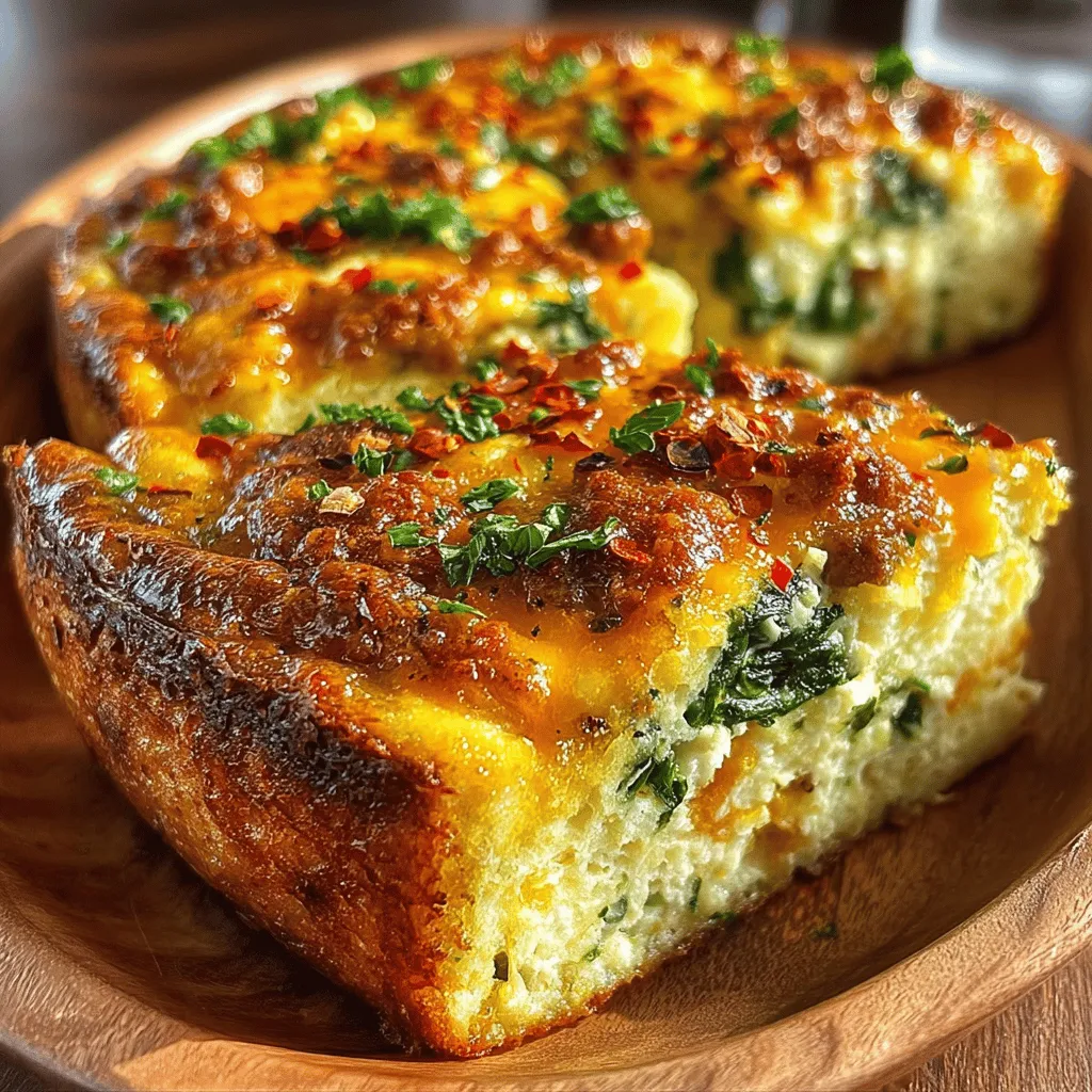 In the realm of wholesome and satisfying meals, the Savory Turkey and Spinach Egg Bake stands out as a delicious option that caters to a variety of dining occasions. Whether you’re looking for a hearty breakfast to kickstart your day, a delightful brunch to impress your guests, or a light yet fulfilling dinner, this dish is versatile enough to meet your needs. With the combination of lean ground turkey, nutrient-rich spinach, and the comforting goodness of eggs, this egg bake offers a balanced meal that is both flavorful and nourishing.