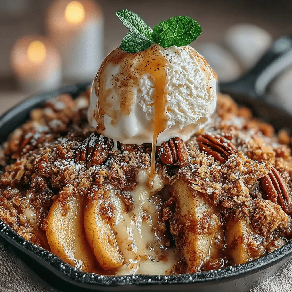 As the leaves begin to change and the air turns crisp, there’s nothing quite like the comforting aroma of baked apples wafting through the kitchen. The warm notes of cinnamon, nutmeg, and sweet maple syrup create an inviting atmosphere that beckons family and friends to gather around. I remember the first time I made a warm apple crumble—it was a chilly Sunday afternoon, and I was yearning for something that felt like a warm hug. With a few simple ingredients and a trusty cast-iron skillet, I whipped up a delightful Maple Apple Crumble that not only filled the house with a delicious scent but also created a cozy atmosphere for loved ones to enjoy. This Warm Maple Apple Crumble Skillet is not just a dish; it’s an experience that brings warmth and joy to your home.