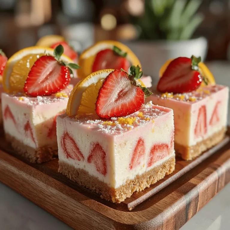 Strawberries are the star of this recipe, providing both flavor and nutrition. They are rich in antioxidants, vitamins, and minerals, particularly vitamin C, which boosts the immune system and promotes skin health. When selecting strawberries, look for vibrant red color, firm texture, and a fresh aroma. Avoid any berries with bruises or mold, as they can affect the overall flavor of the bars.