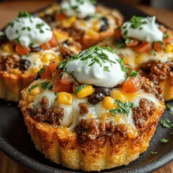 Mini chicken taco cups are an irresistible twist on a classic favorite, offering a delightful combination of flavors and textures that appeal to both adults and children alike. These bite-sized delights are perfect for a variety of occasions, from casual family dinners to festive gatherings and parties. With their vibrant presentation and customizable toppings, mini taco cups not only satisfy hunger but also add an element of fun to any meal.