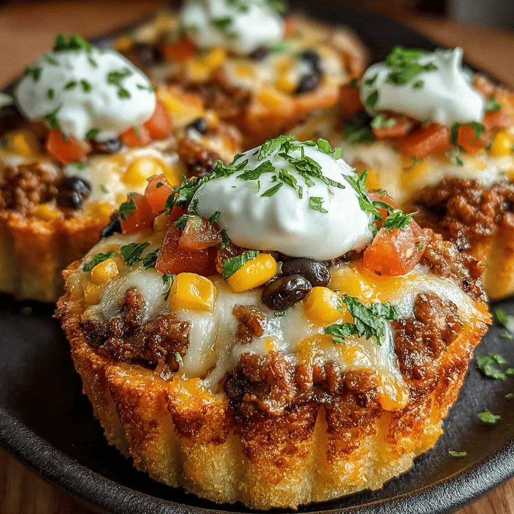 Mini chicken taco cups are an irresistible twist on a classic favorite, offering a delightful combination of flavors and textures that appeal to both adults and children alike. These bite-sized delights are perfect for a variety of occasions, from casual family dinners to festive gatherings and parties. With their vibrant presentation and customizable toppings, mini taco cups not only satisfy hunger but also add an element of fun to any meal.
