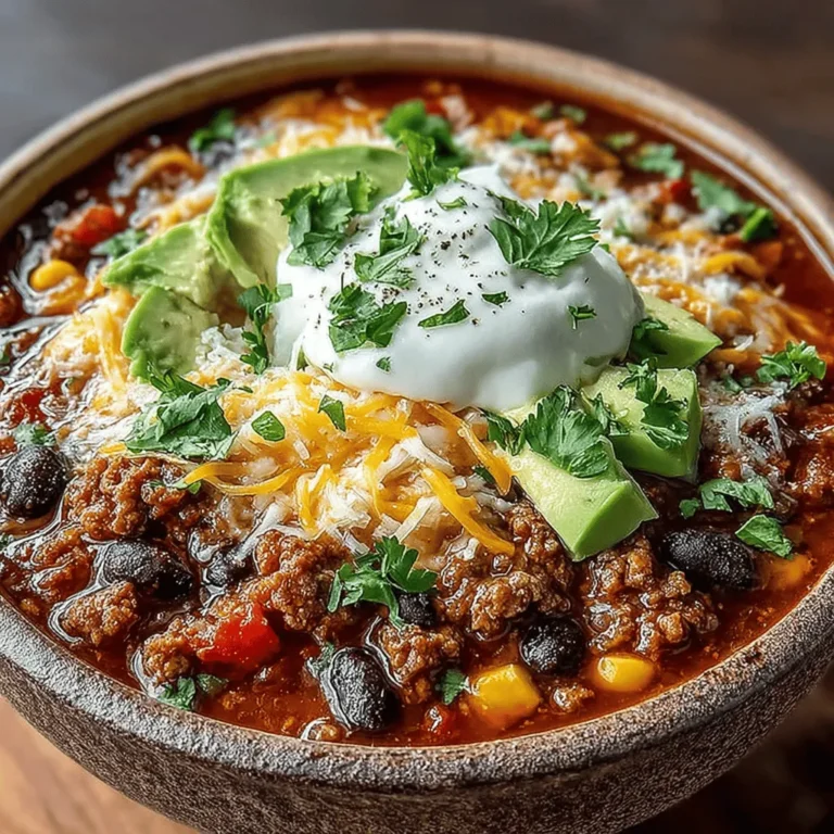 Creating a delightful bowl of turkey chili starts with fresh, high-quality ingredients. Each component plays a vital role in layering flavors that will develop beautifully as the chili cooks. Here’s what you’ll need to create this cozy dish: