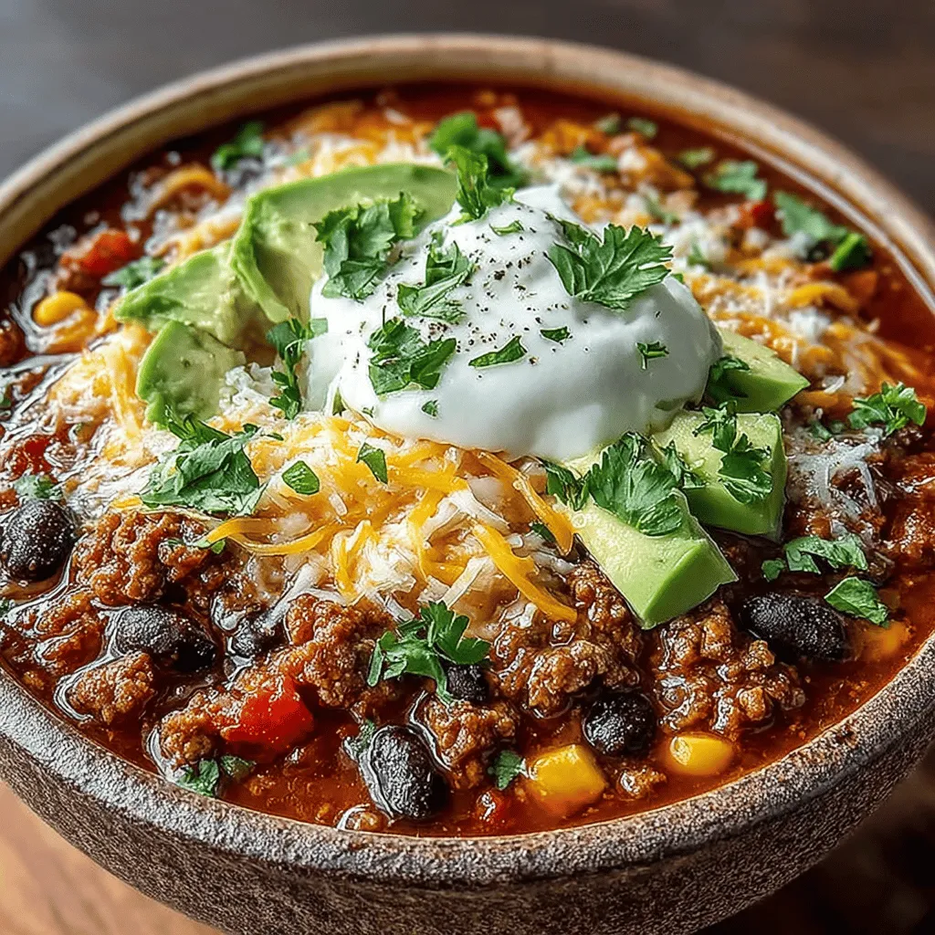 Creating a delightful bowl of turkey chili starts with fresh, high-quality ingredients. Each component plays a vital role in layering flavors that will develop beautifully as the chili cooks. Here’s what you’ll need to create this cozy dish: