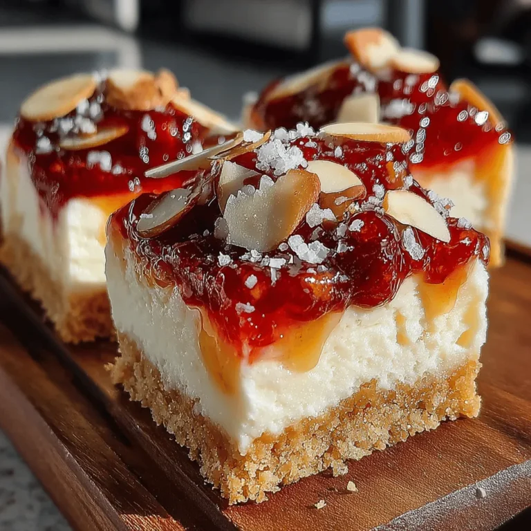 The foundation of Cherry Bliss Chill Bars begins with a graham cracker crust—a classic choice for many desserts. Made from finely crushed graham crackers, this crust provides a subtle sweetness and a slightly nutty flavor that perfectly complements the rich filling. The texture of the crushed graham crackers creates a sturdy base that holds the layers of the dessert together, ensuring each bite is satisfying.