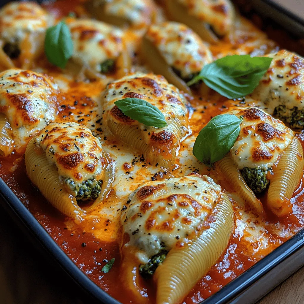 Stuffed pasta serves as a brilliant way to combine various ingredients into a single, harmonious dish. The beauty of this culinary technique lies in its flexibility; you can tailor the fillings to suit your preferences or dietary needs. Whether you prefer a meat-based stuffing or a vegetarian option, the possibilities are endless. In the case of Elegant Creamy Spinach Stuffed Shells, spinach takes center stage, showcasing its vibrant color and nutritional prowess. Spinach is rich in vitamins A, C, and K, as well as iron and calcium, making it an excellent choice for those looking to enhance their vegetable intake while enjoying a delicious meal.