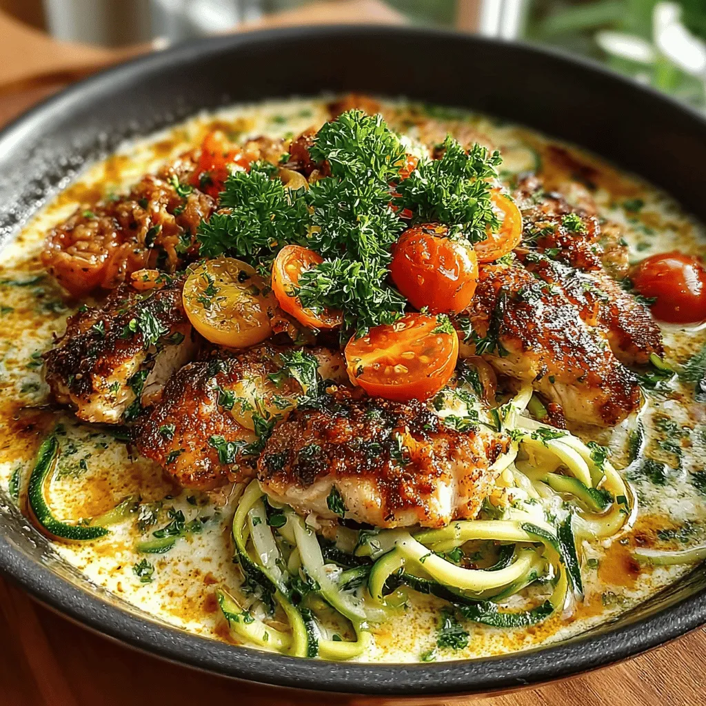 Have you ever had one of those days where you just want to curl up with something warm and comforting, yet still feel like you’re treating your body well? That’s exactly how I felt when I first created this Creamy Ranch Chicken Zoodle Skillet. Picture this: a busy weeknight, the sun setting early, and a craving for something delicious but not too heavy. I rummaged through my fridge and found a couple of zucchinis, some chicken, and a packet of ranch seasoning. It was a match made in heaven! As I sautéed the chicken and whipped up a creamy ranch sauce, the comforting aroma wafted through my kitchen, instantly lifting my spirits. Little did I know, this simple concoction would become a go-to recipe in my household—perfect for any occasion.