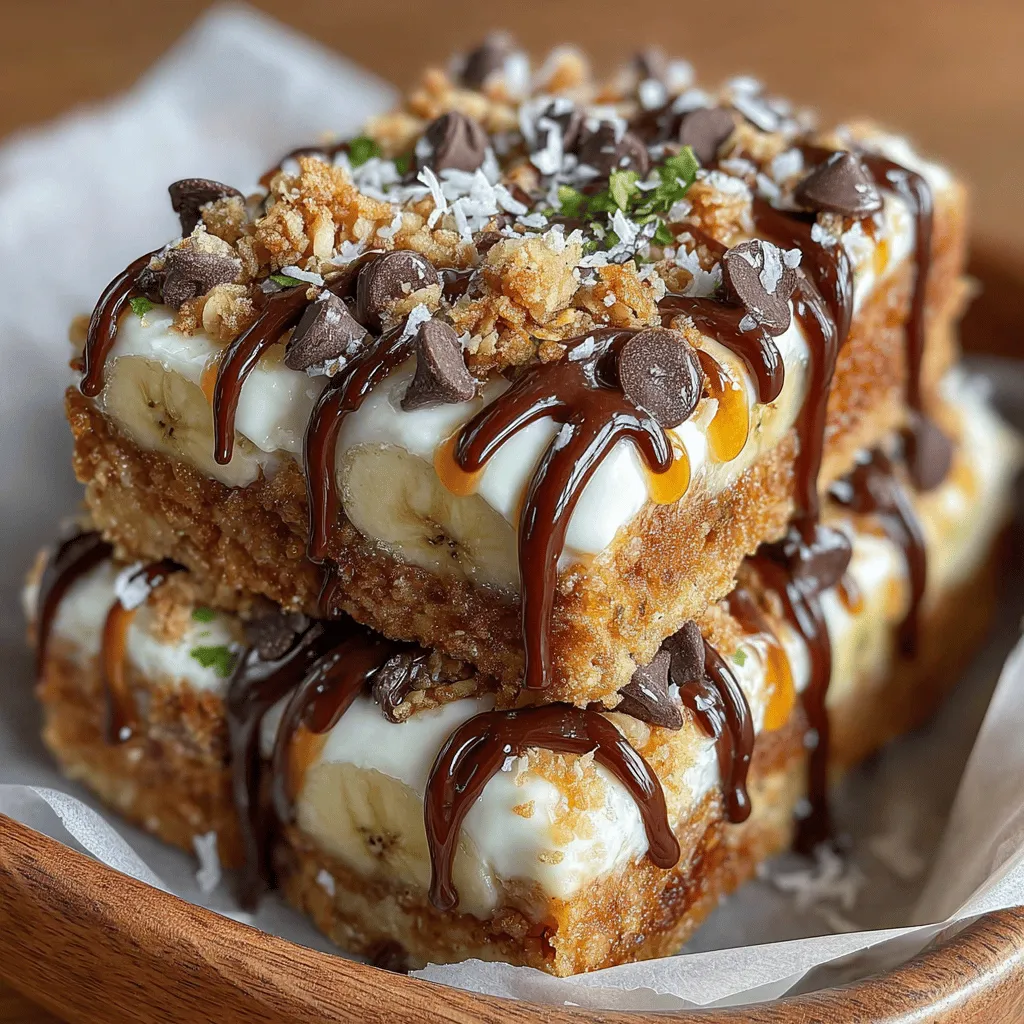 Granola is a key component in the Frozen Yogurt Banana Crunch Bars. Its crunchy texture contrasts beautifully with the creamy yogurt and soft bananas, providing a satisfying bite. Plus, granola is often packed with oats and nuts, which contribute to the overall nutritional value of the bars.