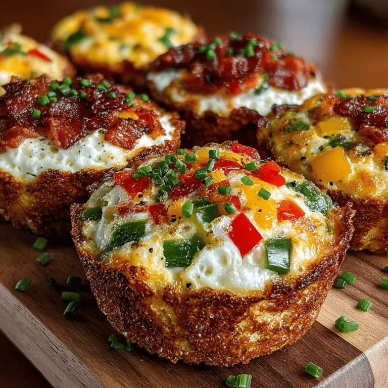 In recent years, breakfast muffins have surged in popularity among health-conscious individuals and busy families alike. These bite-sized delights offer a convenient and satisfying way to start the day, allowing for a blend of flavors and textures that cater to a variety of palates. Among the myriad of breakfast options, Mini Egg Muffin Toast Rounds stand out not just for their taste but also for their versatility. They can be customized to fit any dietary preference, making them a go-to recipe for anyone looking to infuse some creativity into their morning routine.