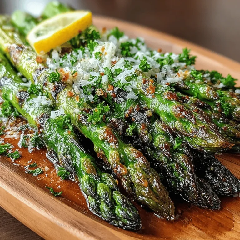 As the warm months roll in, fresh produce takes center stage in our kitchens, and few vegetables are as quintessentially spring as asparagus. Grilled Asparagus with Garlic Lemon Butter is a simple yet elegant dish that captures the essence of the season, showcasing the vibrant flavors and textures of this beloved green vegetable. With its easy preparation and delightful taste, this recipe is perfect for both casual weeknight dinners and festive gatherings alike.
