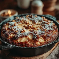When it comes to comforting desserts, few can rival the delightful allure of a warm Cinnamon Apple Skillet Cake. This delectable treat marries the sweet, tart flavor of seasonal apples with the warm, inviting spices of cinnamon and nutmeg, creating a symphony of taste that is perfect for any occasion. Whether you are celebrating a cozy family gathering or simply indulging in a sweet personal treat, this cake promises to evoke feelings of nostalgia and warmth, reminiscent of home-baked goodness that fills the air with an irresistible aroma.