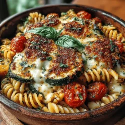 The Bubbly Zucchini & Tomato Pasta Bake is not just a dish; it’s a celebration of flavors and textures that come together to create a comforting meal perfect for the whole family. This pasta bake combines tender zucchini, juicy tomatoes, and a melty cheese layer over perfectly cooked pasta, making it a delightful choice for weeknight dinners or weekend gatherings. As we embrace the freshness of seasonal ingredients, this recipe stands out by showcasing the best of what nature has to offer during the warmer months.