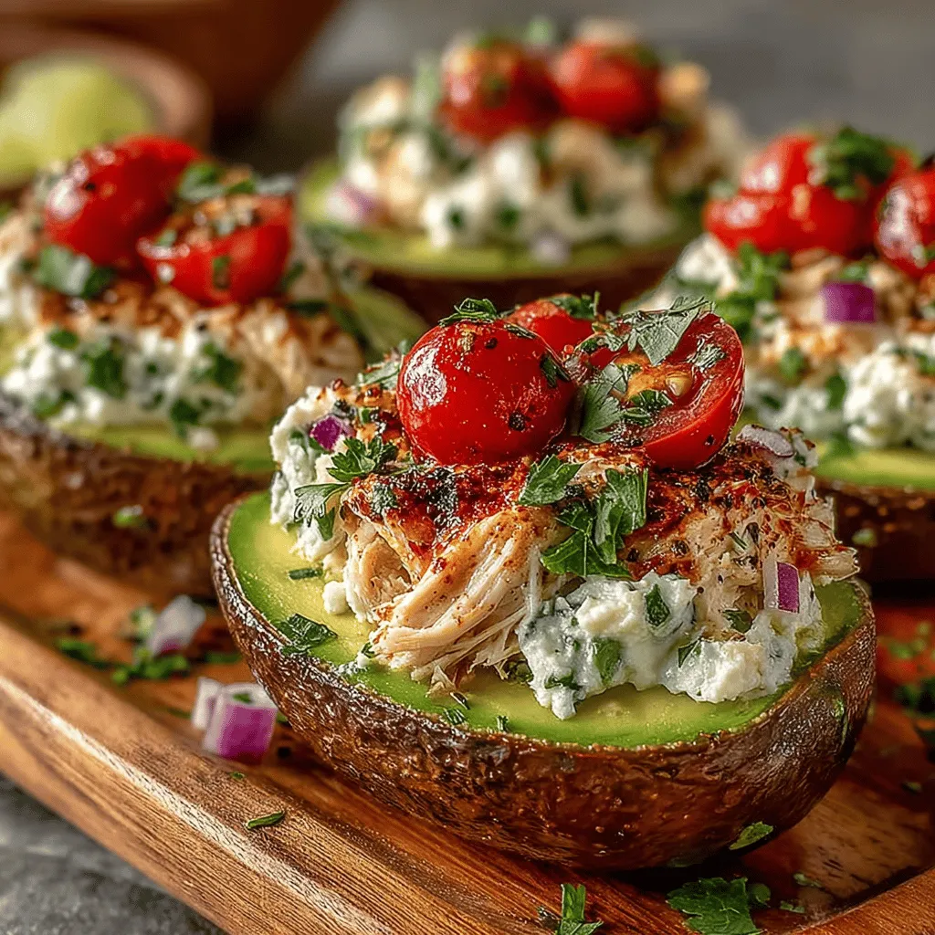 Discover the delightful combination of flavor and nutrition with our Mini Chicken Salad Avocado Boats. This recipe is not only easy to prepare but also showcases the versatility of avocados, transforming them into a stunning and satisfying dish. Ideal for a quick lunch, appetizer, or even a light dinner, these avocado boats are packed with protein, healthy fats, and vibrant ingredients, making them a perfect choice for health-conscious individuals and flavor enthusiasts alike.