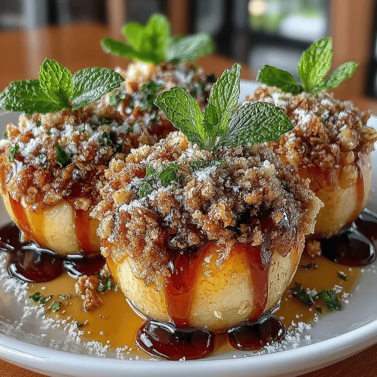 If you’re looking for a dessert that’s both comforting and delicious, look no further than sweet baked peaches with cinnamon oat crumble. This delightful dish marries the natural sweetness of ripe peaches with a crunchy, spiced oat topping that makes every bite a celebration of flavor and texture. Perfect for summer gatherings or cozy fall nights, baked peaches provide a warm, inviting option that can satisfy any sweet tooth.