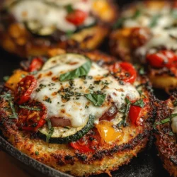 If you're looking for a fun and nutritious way to enjoy pizza, Mini Roasted Veggie Pizza Skillets are a perfect choice. This recipe not only brings together the delightful flavors of roasted vegetables and gooey cheese but also allows for customization that caters to individual preferences. Whether you're cooking for a family dinner or hosting a gathering with friends, these mini pizzas offer a unique presentation that is as appealing to the eyes as it is to the palate.