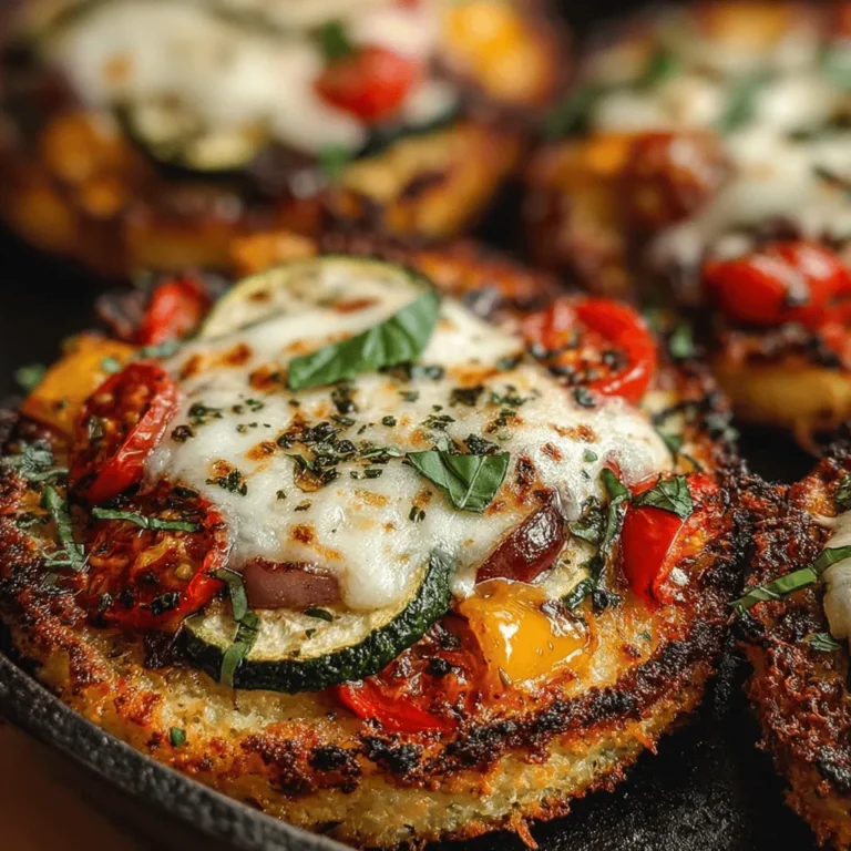If you're looking for a fun and nutritious way to enjoy pizza, Mini Roasted Veggie Pizza Skillets are a perfect choice. This recipe not only brings together the delightful flavors of roasted vegetables and gooey cheese but also allows for customization that caters to individual preferences. Whether you're cooking for a family dinner or hosting a gathering with friends, these mini pizzas offer a unique presentation that is as appealing to the eyes as it is to the palate.