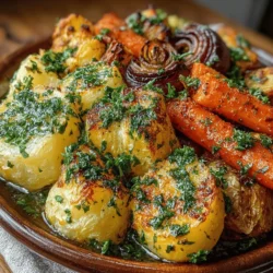 Garlic Herb Roasted Root Veggies are more than just a side dish; they are a celebration of earthy flavors and a wholesome addition to any meal. This vibrant medley of root vegetables, infused with aromatic herbs and a hint of garlic, brings warmth and comfort to the dining table. Whether you are enjoying a cozy family dinner or hosting a gathering with friends, these roasted veggies are sure to impress with their hearty texture and irresistible taste.