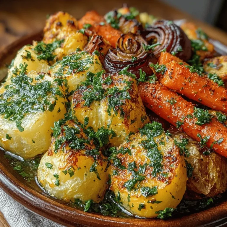 Garlic Herb Roasted Root Veggies are more than just a side dish; they are a celebration of earthy flavors and a wholesome addition to any meal. This vibrant medley of root vegetables, infused with aromatic herbs and a hint of garlic, brings warmth and comfort to the dining table. Whether you are enjoying a cozy family dinner or hosting a gathering with friends, these roasted veggies are sure to impress with their hearty texture and irresistible taste.