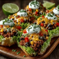 If you’re seeking a fresh and nutritious alternative to traditional nachos, look no further than crunchy chicken nacho lettuce cups. These delightful bites combine the beloved flavors of nachos with the crispness of lettuce, creating a dish that is both satisfying and health-conscious. Perfect for a variety of occasions—be it game day, family gatherings, or a quick weeknight dinner—these lettuce cups offer a fun way to enjoy a classic favorite without the guilt. Packed with lean protein, vibrant vegetables, and a medley of flavors, they are sure to please both adults and children alike.