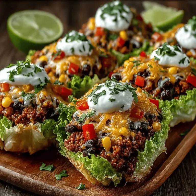 If you’re seeking a fresh and nutritious alternative to traditional nachos, look no further than crunchy chicken nacho lettuce cups. These delightful bites combine the beloved flavors of nachos with the crispness of lettuce, creating a dish that is both satisfying and health-conscious. Perfect for a variety of occasions—be it game day, family gatherings, or a quick weeknight dinner—these lettuce cups offer a fun way to enjoy a classic favorite without the guilt. Packed with lean protein, vibrant vegetables, and a medley of flavors, they are sure to please both adults and children alike.