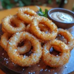 Crispy golden onion rings are a beloved snack that transcends culinary boundaries, offering a delightful crunch and robust flavor that appeals to food enthusiasts of all ages. Whether served as a classic side dish alongside juicy burgers or enjoyed as a stand-alone appetizer accompanied by your favorite dipping sauce, onion rings have earned their place as a staple in both casual diners and upscale restaurants. The allure of these fried delights lies not only in their satisfying crunch but also in the warmth of homemade preparation, where each bite delivers a perfect balance of sweetness and savory goodness. This article will guide you through the process of crafting your own crispy onion rings at home, emphasizing the joy and satisfaction that come from creating this iconic dish from scratch.