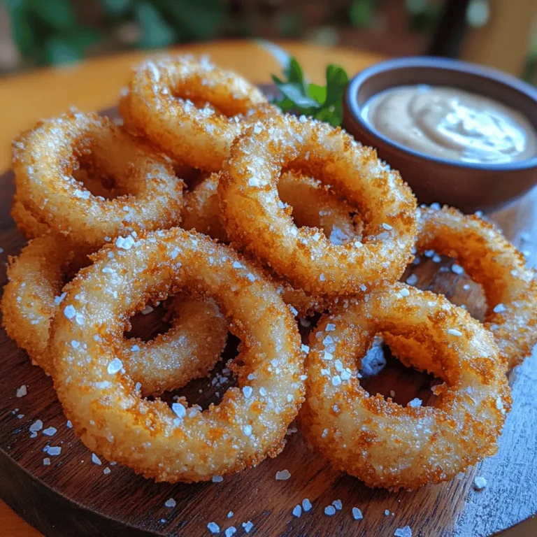 Crispy golden onion rings are a beloved snack that transcends culinary boundaries, offering a delightful crunch and robust flavor that appeals to food enthusiasts of all ages. Whether served as a classic side dish alongside juicy burgers or enjoyed as a stand-alone appetizer accompanied by your favorite dipping sauce, onion rings have earned their place as a staple in both casual diners and upscale restaurants. The allure of these fried delights lies not only in their satisfying crunch but also in the warmth of homemade preparation, where each bite delivers a perfect balance of sweetness and savory goodness. This article will guide you through the process of crafting your own crispy onion rings at home, emphasizing the joy and satisfaction that come from creating this iconic dish from scratch.