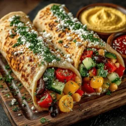 Quick & Delicious Mediterranean Chickpea Salad Wraps